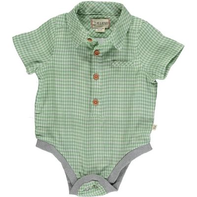 Helford Onesie-Green Plaid