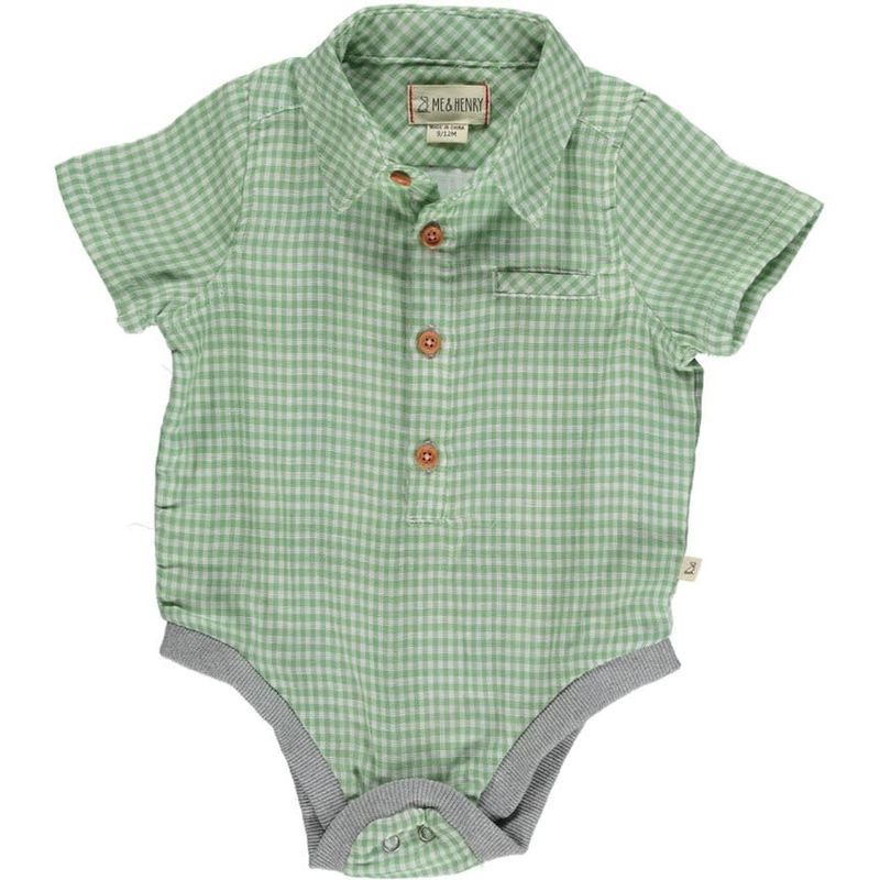 Helford Onesie-Green Plaid