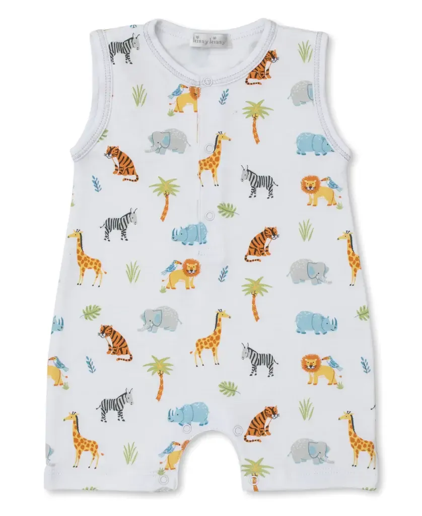 Tropical Jungle Sleeveless Playsuit