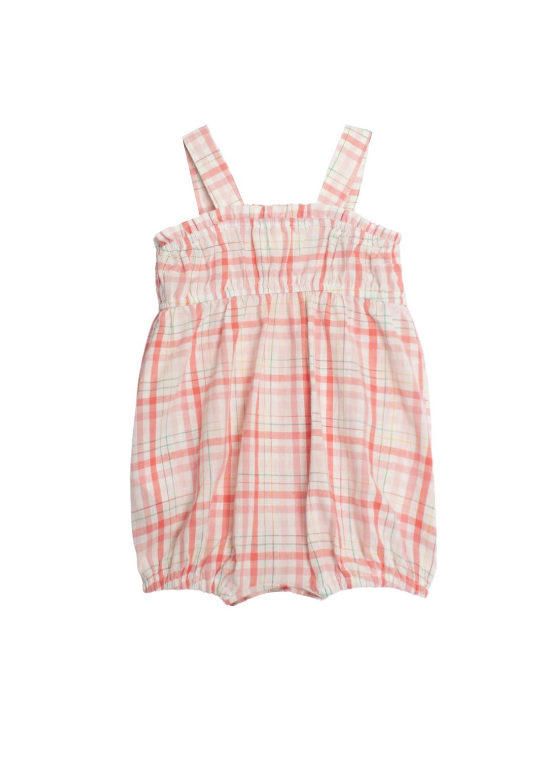 Pink Power Plaid Romper