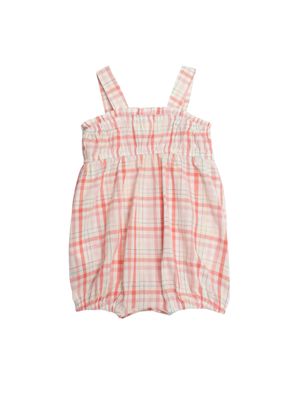 Pink Power Plaid Romper