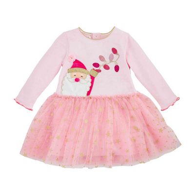 A95 Pink Santa Mesh Dress