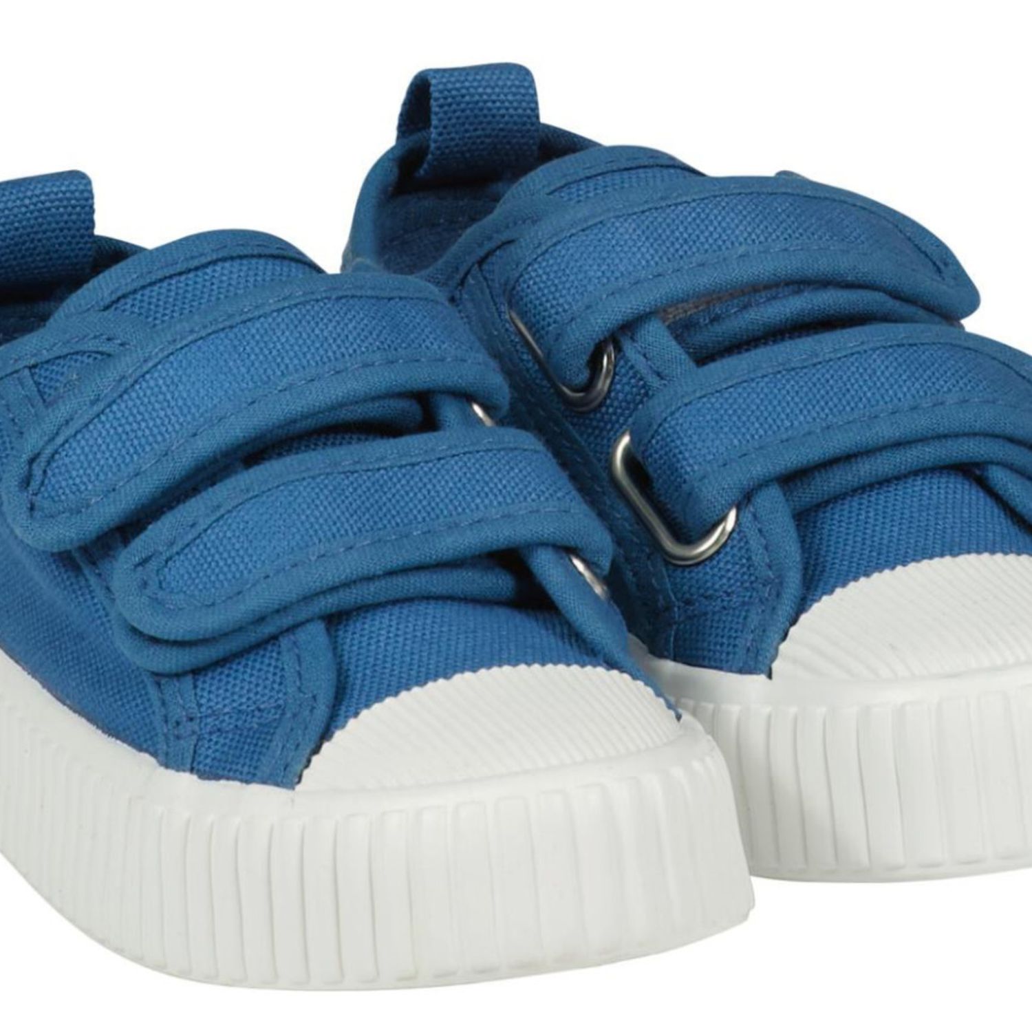 Brewster Double Velcro Canvas Sneakers-Blue