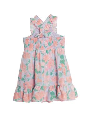 Picnic Floral Dress-purple