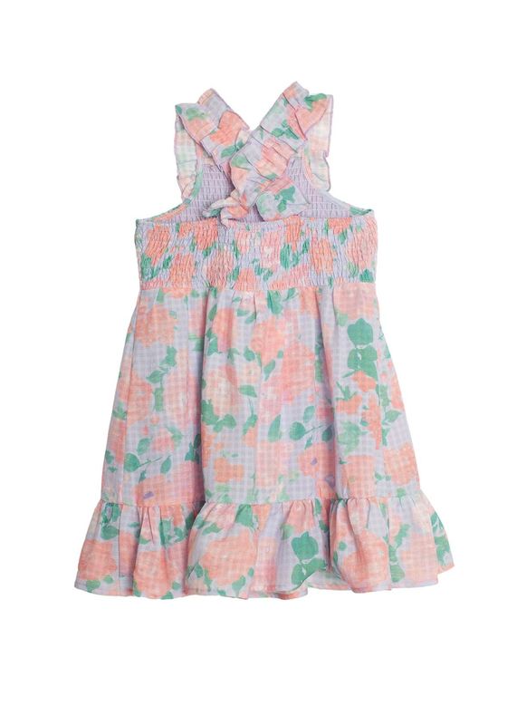 Picnic Floral Dress-purple