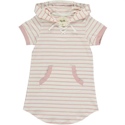 Tracey Dress-Pink/Ivory Stripe