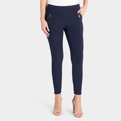Jasmine Zip Pocket Leggings Smoke