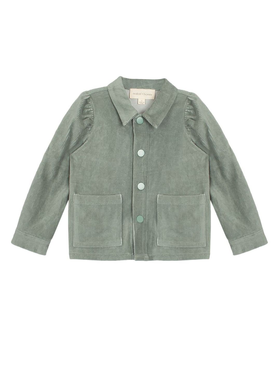 Golden Sunrise Corduroy Jacket-Green