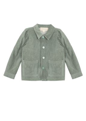 Golden Sunrise Corduroy Jacket-Green