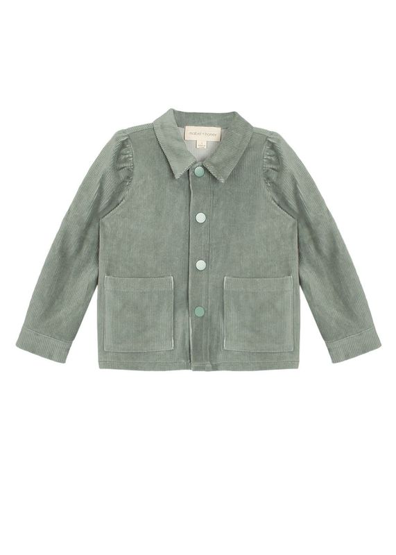 Golden Sunrise Corduroy Jacket-Green