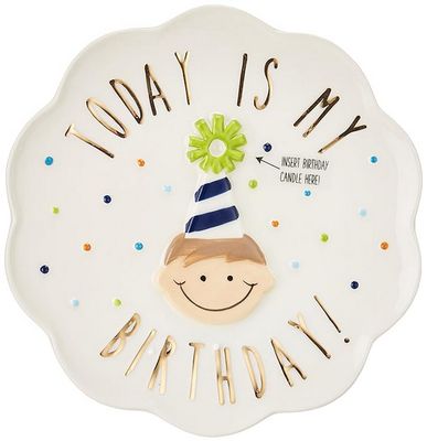BIRTHDAY BOY CANDLE PLATE