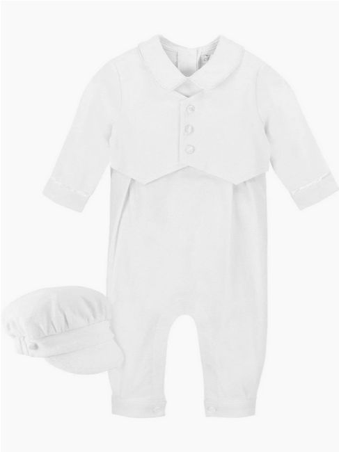 Baby Boy Elegant Christening Set w/ Hat