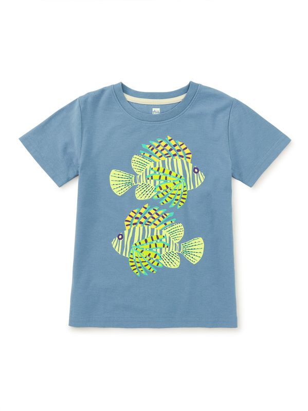 A95 Lionfish Graphic Tee-Coronet Blue