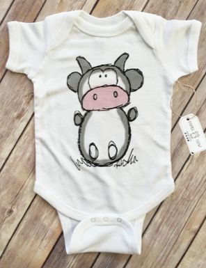 Betsy Cow Baby Bodysuit
