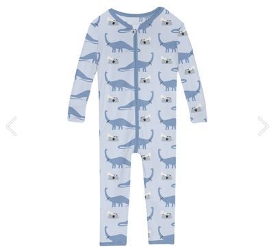 Print Convertible Sleeper w/Zipper~Dew Pet Dino