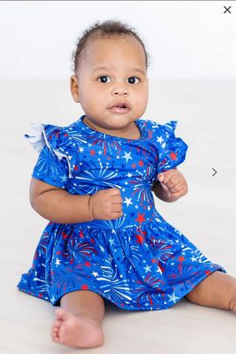 Spark-tacular S/S Twirl Flutter Bodysuit