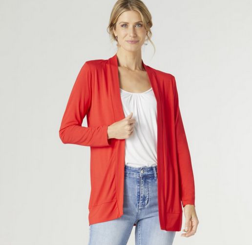 Everyday Cardigan-Red