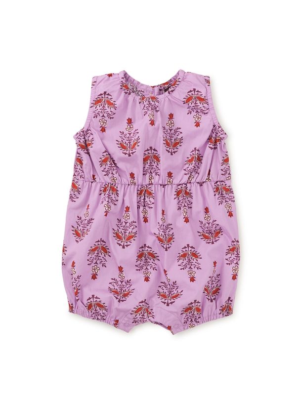 Peek A Boo Back Baby Romper-Kalavathi Block