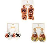 Halloween Beaded Earrings