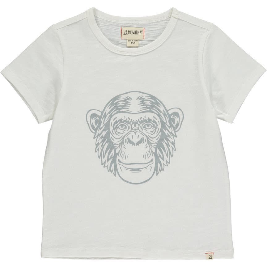 Falmouth Chimpanzee Tee-White