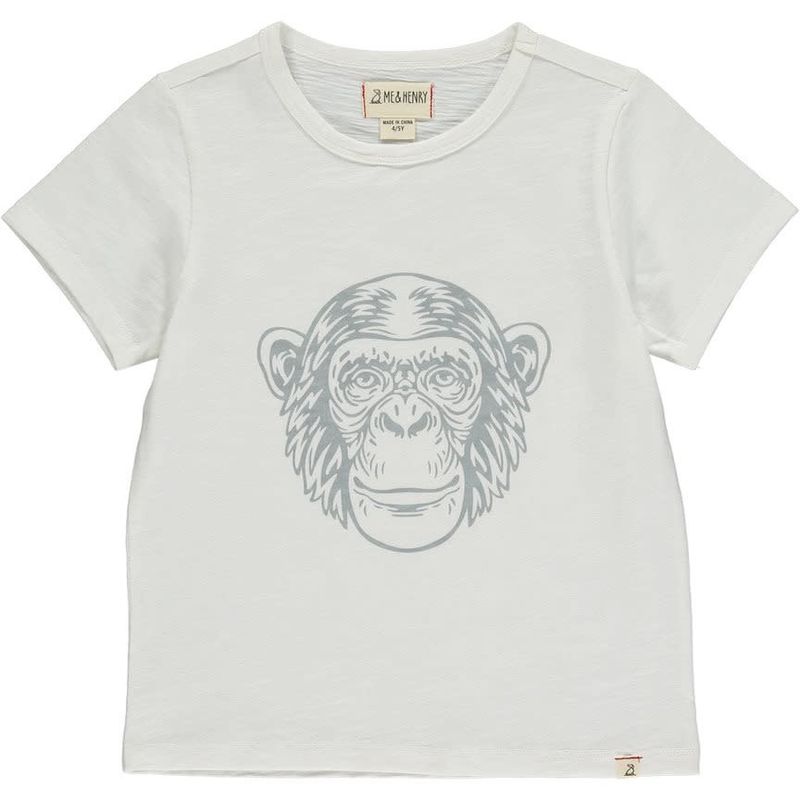 Falmouth Chimpanzee Tee-White