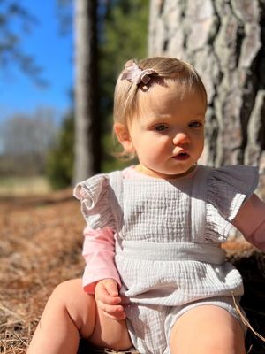 Janie Romper~Grey