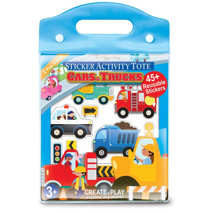 Cars &amp; Trucks Sticker Activity Tote