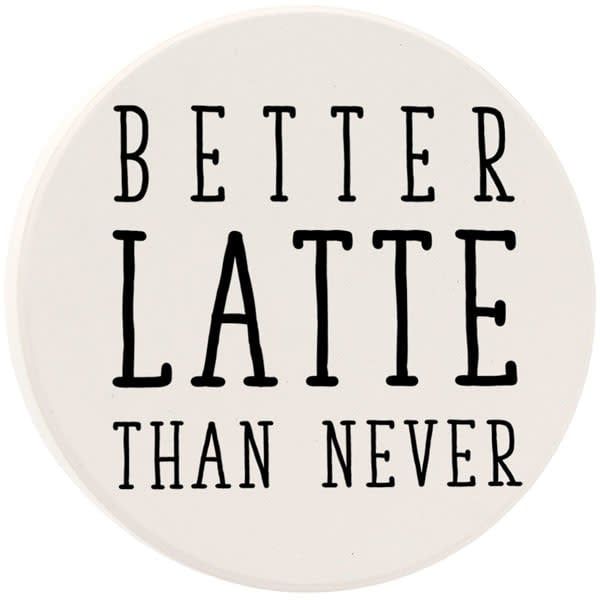 Better Latte than Never Car Coaster