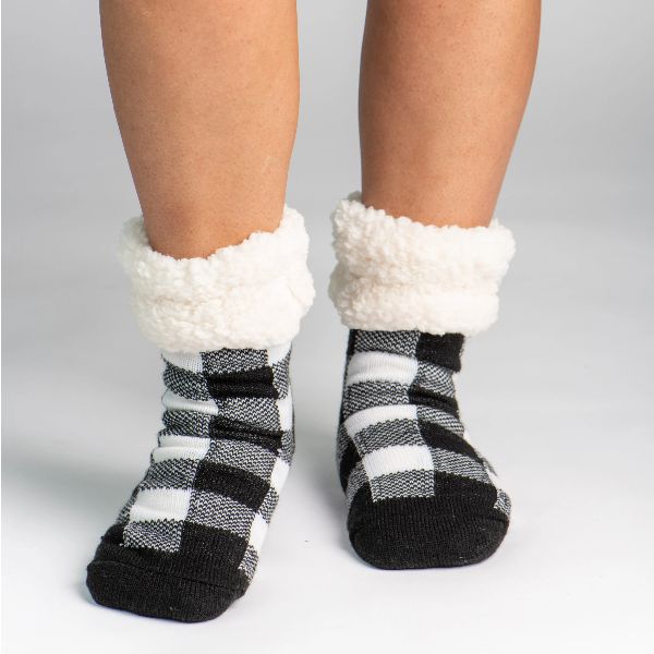 Regular Classic Slipper Socks-Lumberjack White