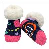 Toddler Classic Slipper Socks- Navy Hearts