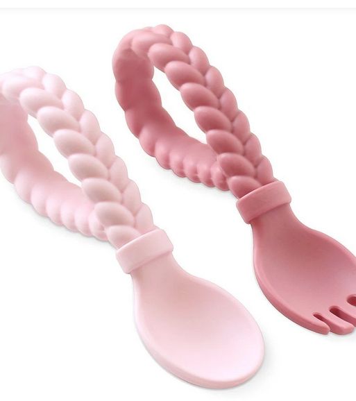 Sweetie Spoon + Fork Set ~ Pink