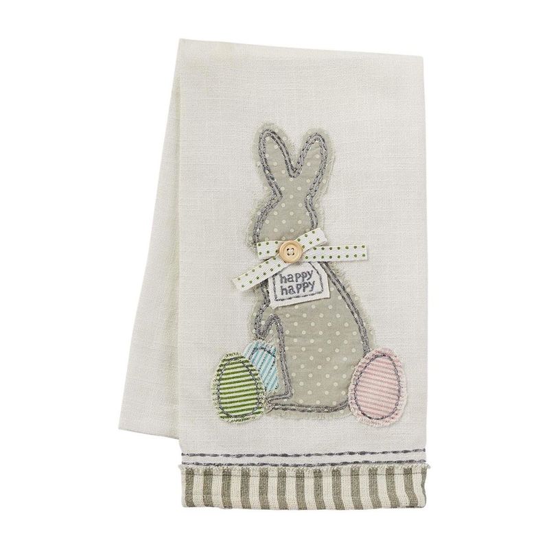 A95 BUNNY APPLIQUE TOWEL