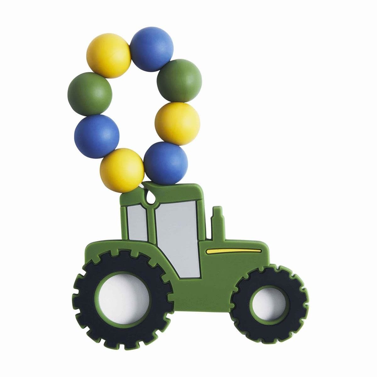 Green Tractor Silicone Teether