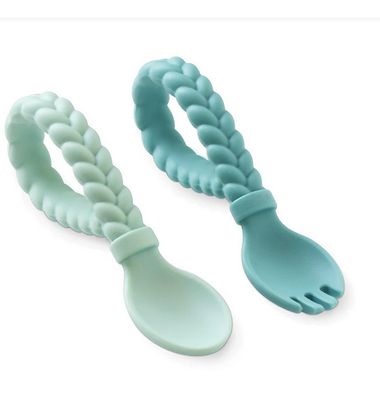 Sweetie Spoon + Fork Set ~ Mint