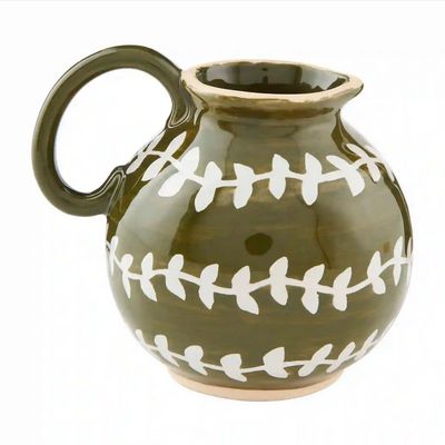 Mud Pie Green Leaf Bud Vase