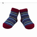 Navy Striped Socks