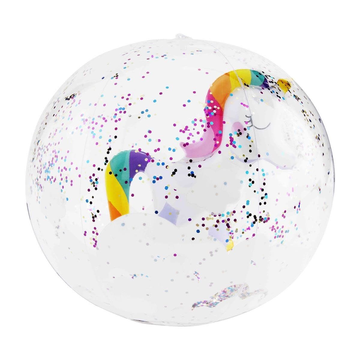 A95 Unicorn Glitter Beach Ball