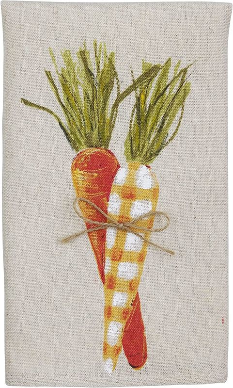 Carrot Painted Easter Towel