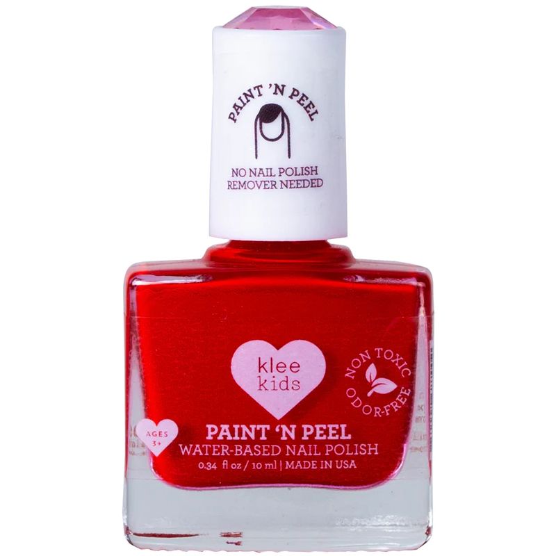 Kids Water-Based Nail Polish-Nashville Red