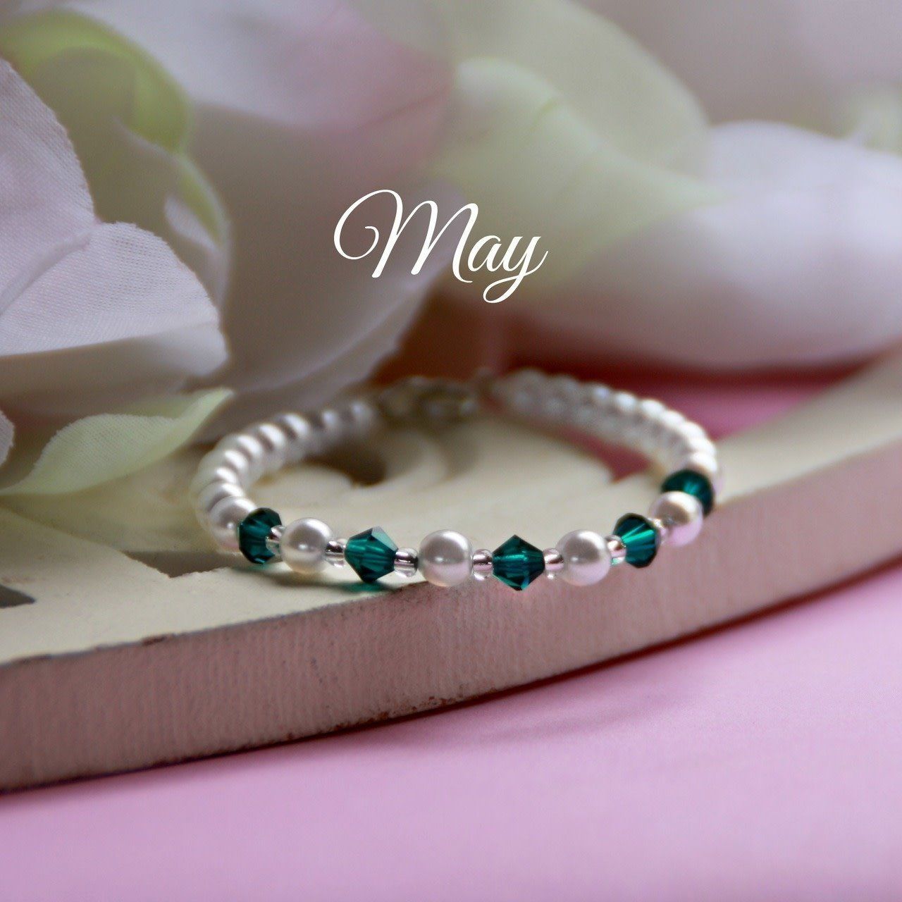 May Birthstone Bracelet 5&quot;- CJ133