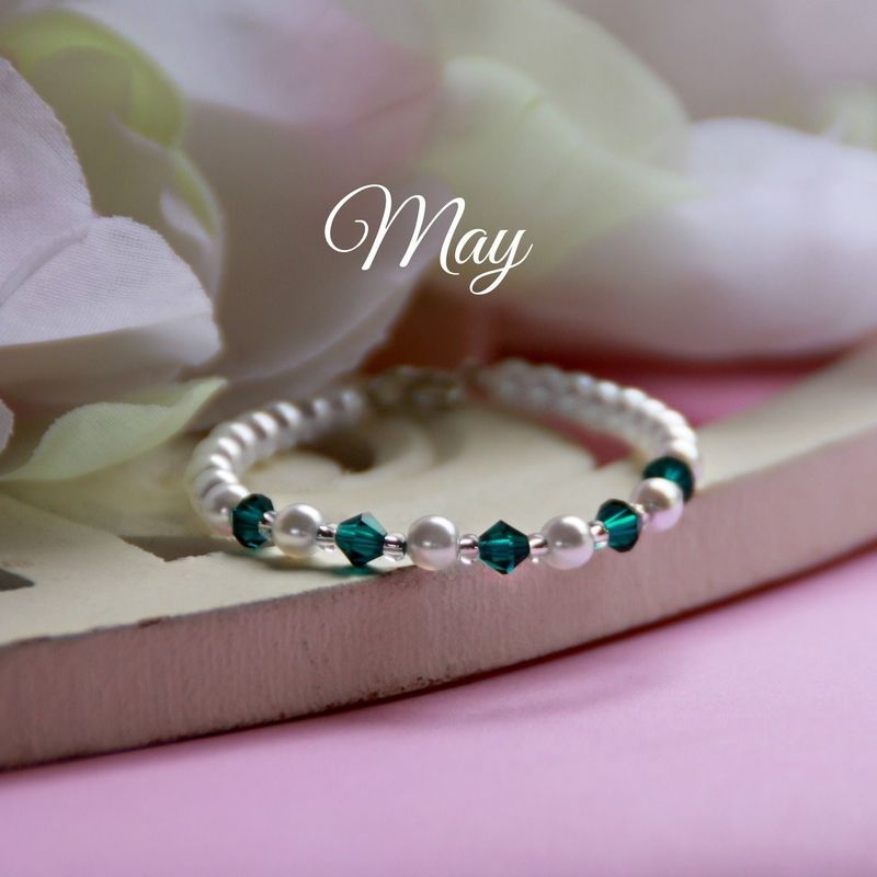 May Birthstone Bracelet 5&quot;- CJ133
