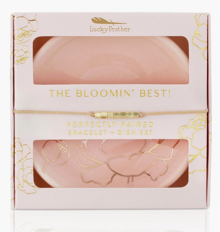 The Bloomin' Best  Bracelet and Dish Set