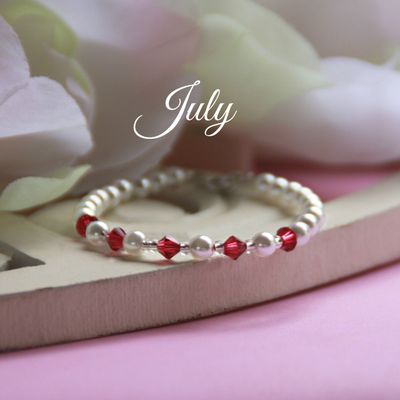 July Birthstone Bracelet 5&quot;- CJ135