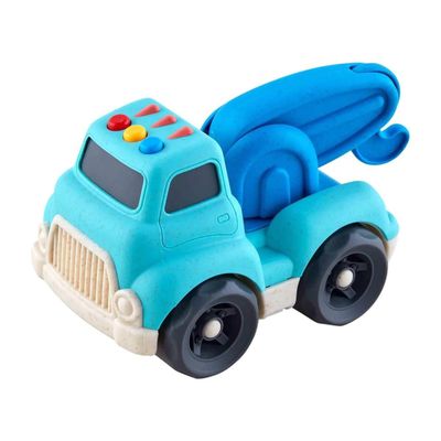 Blue Construction Truck