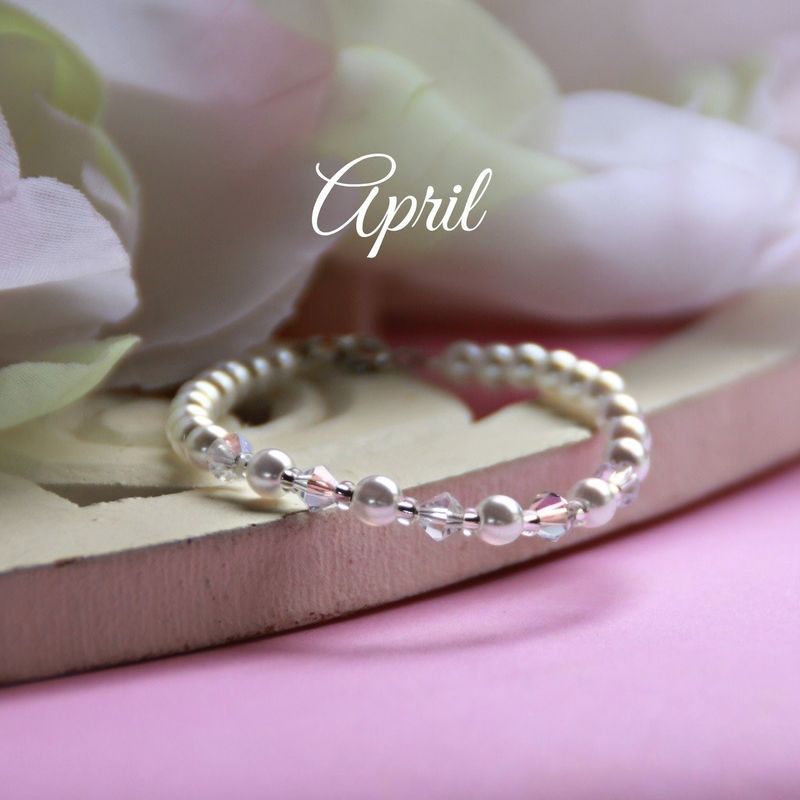 April  Birthstone Bracelet 5&quot;- CJ132