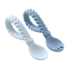 Sweetie Spoon + Fork Set ~ Blue