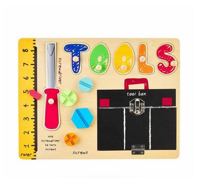 Tools Busy Board Wood Puzzle