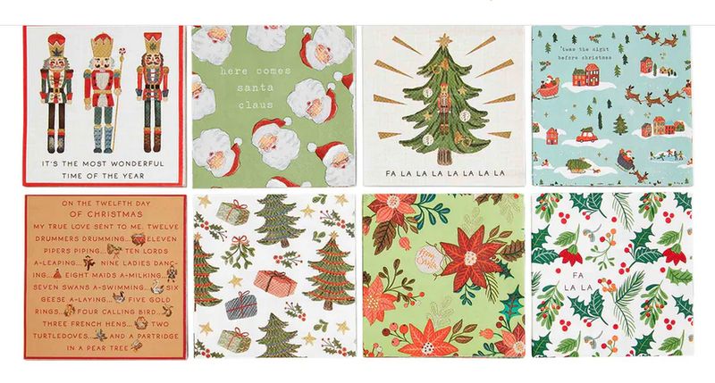 Christmas Napkins-12 pk Tree and Gifts