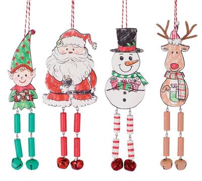 Jingle Pals Dangle Legs and Bells-Snowman