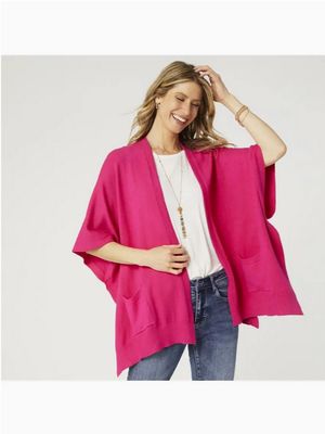 Alani Cardigan w/ Pockets-Bright Pink